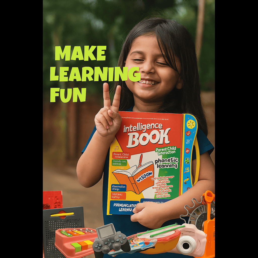 Cubbyjoy Learn & Play Interactive Book for Kids (Ages 3+)