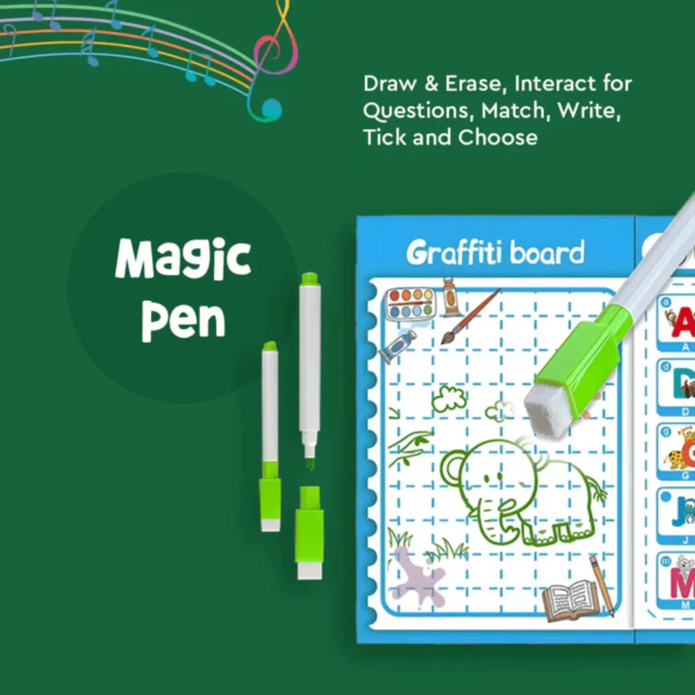 Cubbyjoy Learn & Play Interactive Book for Kids (Ages 3+)