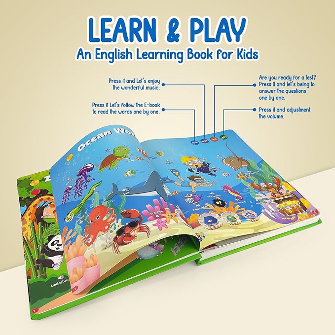 Cubbyjoy Learn & Play Advanced Interactive Sound Book
