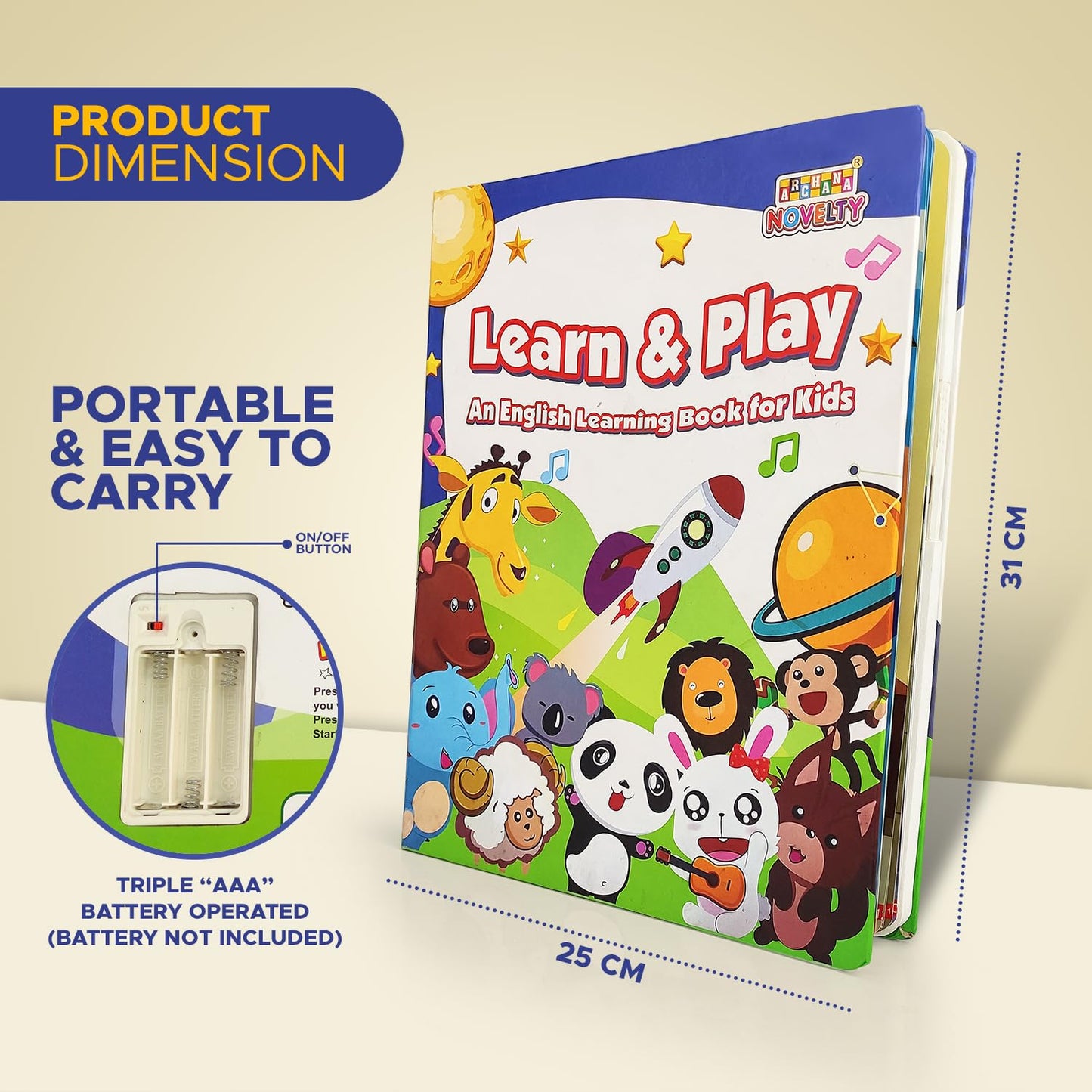 Cubbyjoy Learn & Play Advanced Interactive Sound Book