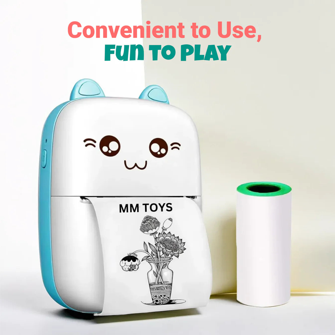 Cubbyjoy Bluetooth Thermal Printer – Ink-Free Label & Sticker Printer for Android & iOS